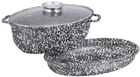 Brytfanna ceramiczna z grillem i pokrywą Klausberg KB-7367 38 cm