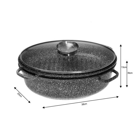 Brytfanna ceramiczna z grillem i pokrywą Klausberg KB-7367 38 cm