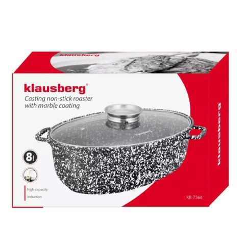 Brytfanna ceramiczna z pokrywą 8 l Klausberg KB-7366