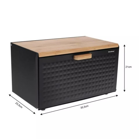 Chlebak dwustronny Klausberg KB-7425 czarny mat