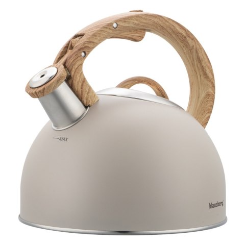 Czajnik z gwizdkiem Klausberg KB-7913 2,5L Beżowy