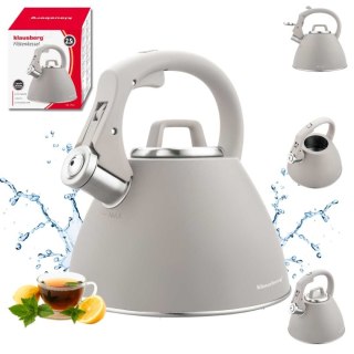 Czajnik z gwizdkiem Klausberg KB-7953 2,5L Latte