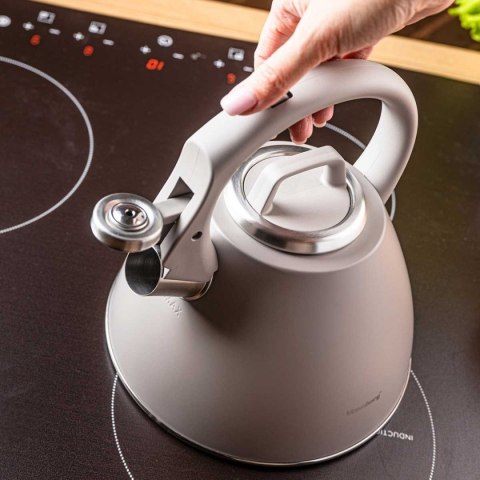 Czajnik z gwizdkiem Klausberg KB-7953 2,5L Latte