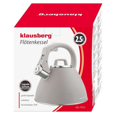 Czajnik z gwizdkiem Klausberg KB-7953 2,5L Latte