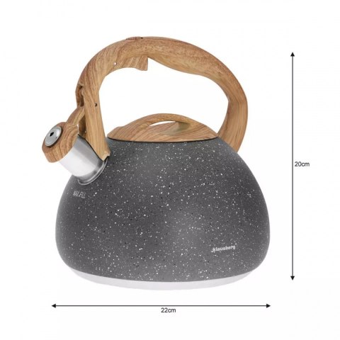 Czajnik z gwizdkiem Klausberg KB-7509 2,8L Granit Wood