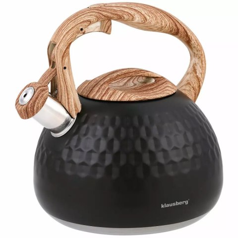 Czajnik z gwizdkiem Klausberg KB-7562 2,8L Czarny Diament