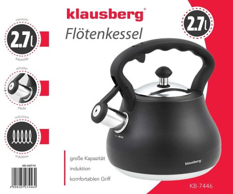 Czajnik z gwizdkiem 2,7 l Klausberg KB-7446