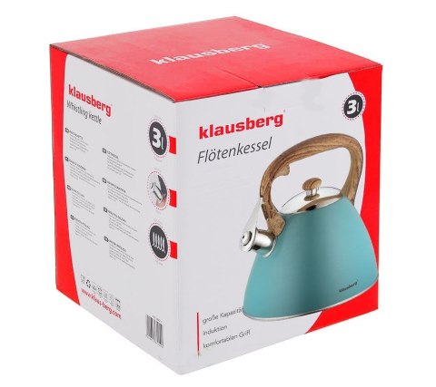 Czajnik z gwizdkiem Klausberg KB-7263 3L Szmaragdowy