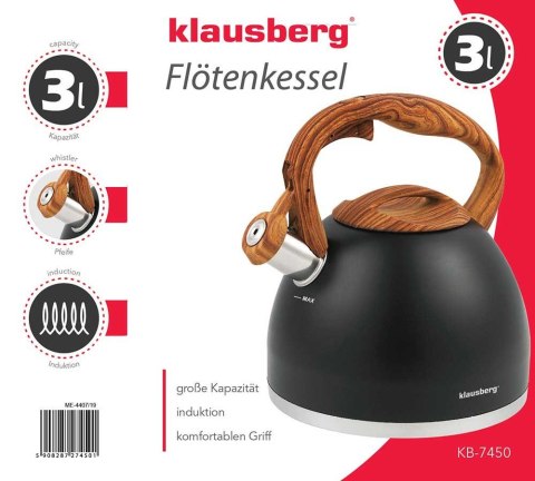 Czajnik z gwizdkiem 3 l Klausberg KB-7450