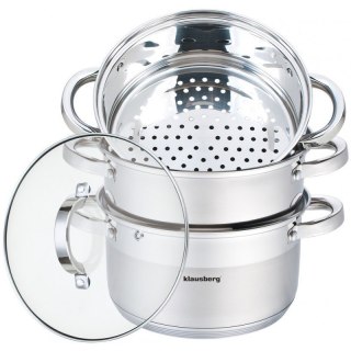 Garnek do gotowania na parze Klausberg KB-7142 22 cm 4 elementy