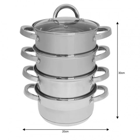Garnek do gotowania na parze Klausberg KB-7137 18 cm 5 elementów