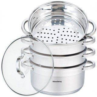 Garnek do gotowania na parze Klausberg KB-7146 24 cm 5 elementów
