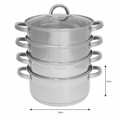 Garnek do gotowania na parze Klausberg KB-7146 24 cm 5 elementów