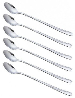 Łyżeczki koktajlowe Kinghoff KH-1446 6 szt. 20 cm Połysk