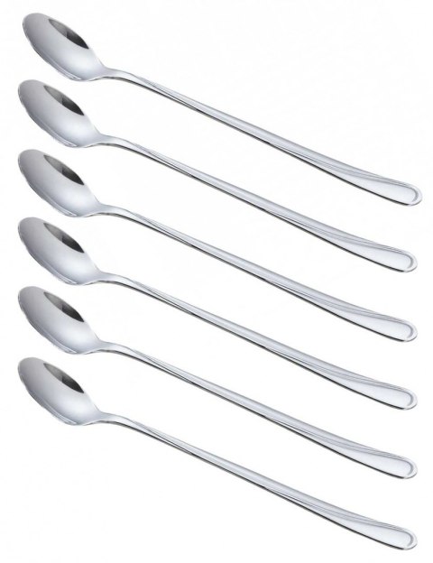 Łyżeczki koktajlowe Kinghoff KH-1446 6 szt. 20 cm Połysk