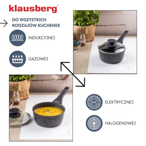 Rondelek marmurowy 1,2 l z pokrywką Klausberg KB-7986
