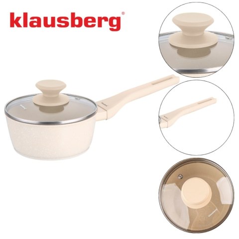Rondelek marmurowy 1,2 l z pokrywką Klausberg KB-7987