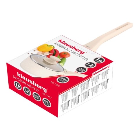 Rondelek marmurowy 1,2 l z pokrywką Klausberg KB-7987