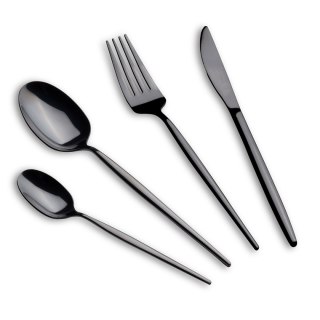 Zestaw sztućców Berlinger Haus BH-3069 24 el. Shiny Black – dla 6 osób