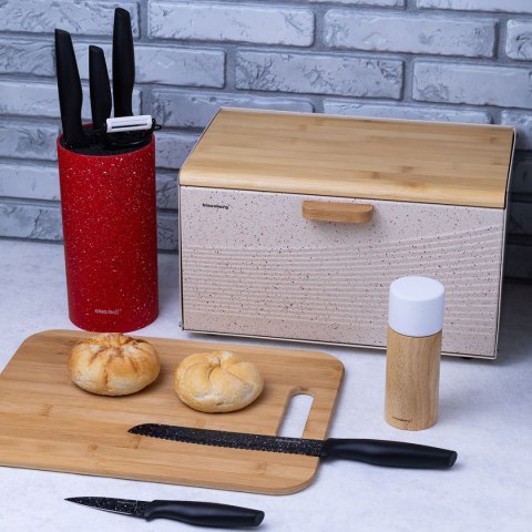 Zestaw noży kuchennych Klausberg KB-7613 5 noży + obieraczka marmurkowa
