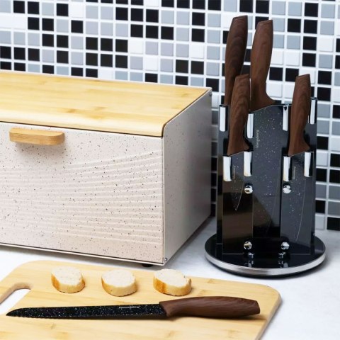 Zestaw noży kuchennych Klausberg KB-7615 5 noży w obrotowym stojaku