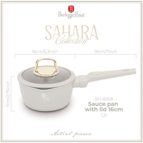 Rondelek tytanowy 1,2 l z pokrywką Berlinger Haus BH-8058 Sahara Collection